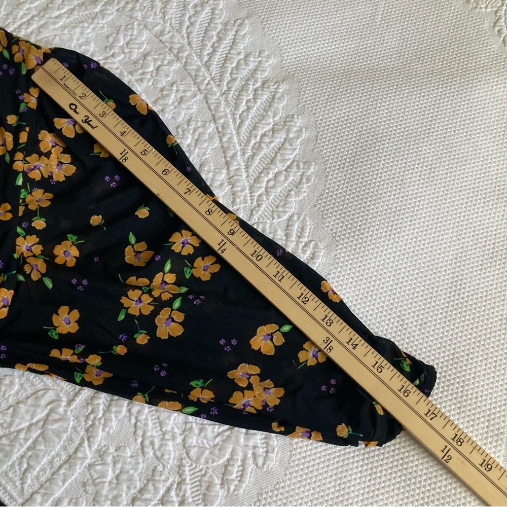 CAbi debut fiesta floral wrap dress romantic wedding guest spring summer size M - Picture 8 of 14